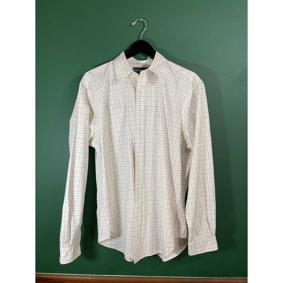 Ralph Lauren Other - Ralph Lauren - Brown/Tan Plaid Long Sleeve Button Down Shirt - Size L *Brown Pon